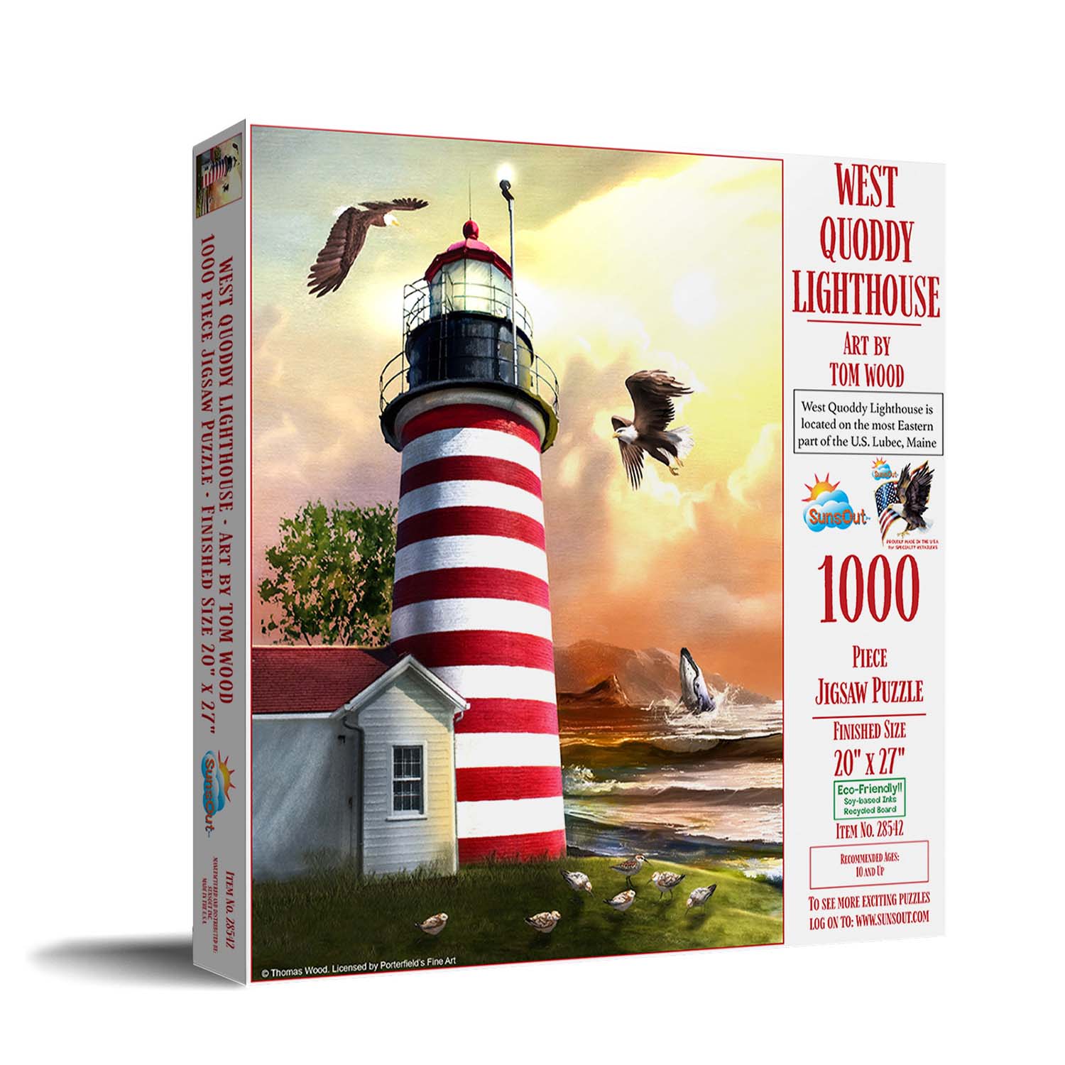 West Quoddy Lighthouse 1000 Pieces SunsOut Serious Puzzles