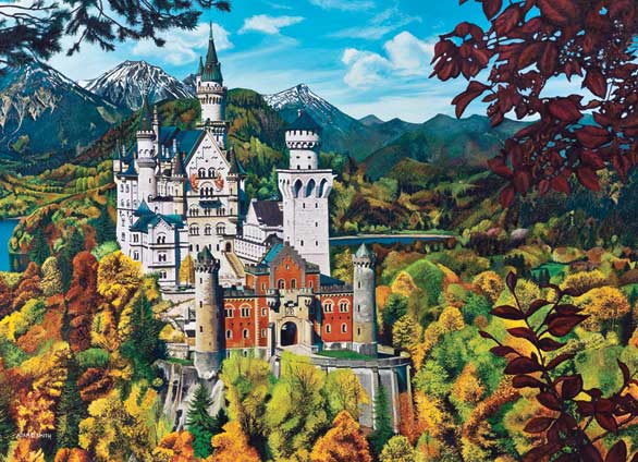 Neuschwanstein Castle Pieces Cobble Hill Serious Puzzles