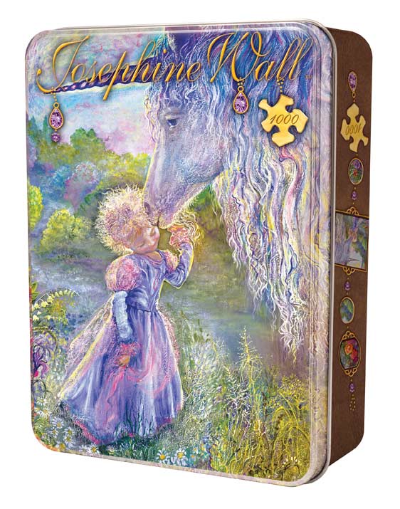 Josephine Wall Tins Unicorn Kiss Pieces Masterpieces Serious