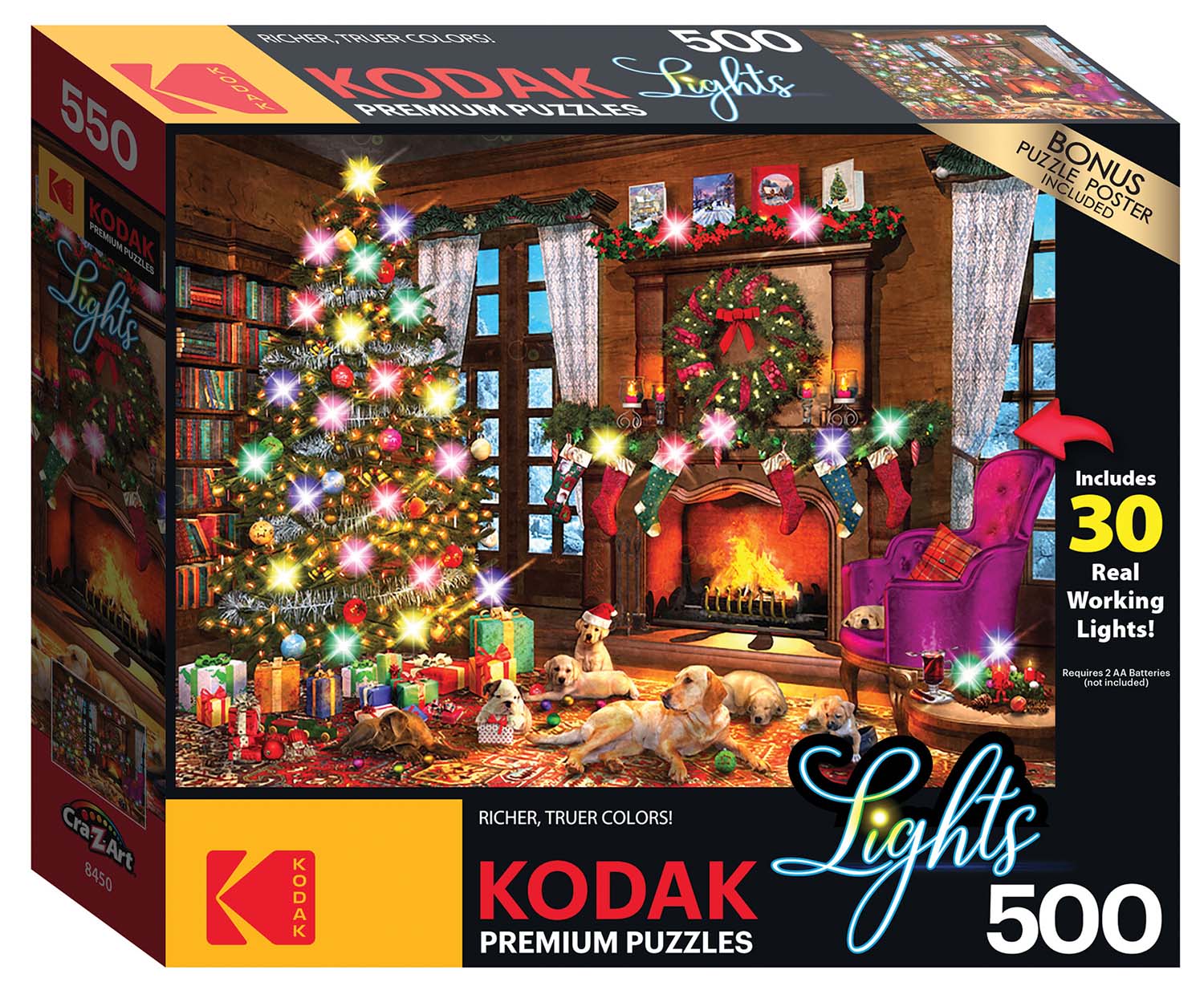 Christmas Puppies 500 Pieces Kodak Serious Puzzles