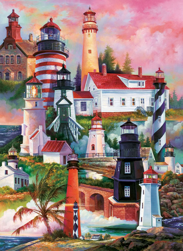 Lighthouses 1500 Pieces SunsOut Serious Puzzles