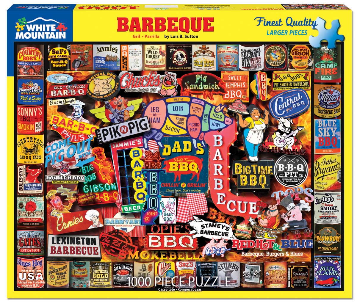 Barbecue Pieces White Mountain Serious Puzzles