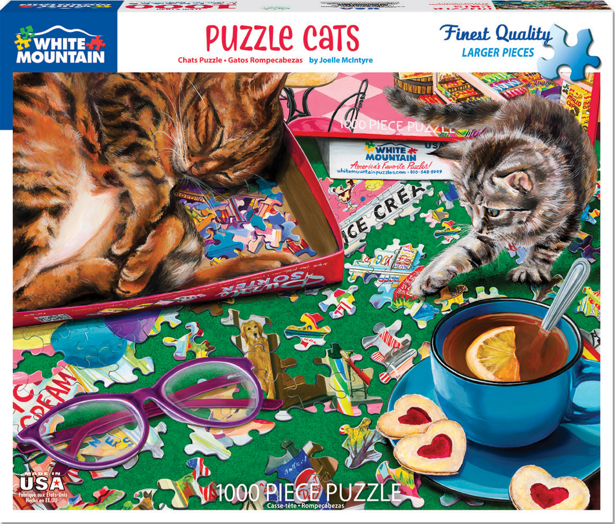 Puzzle Cats 1000 Pieces White Mountain Serious Puzzles