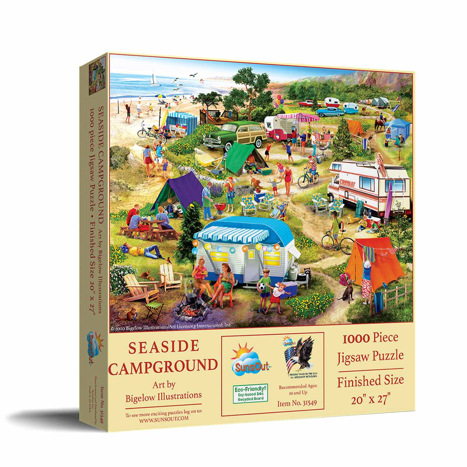 Seaside Campground Pieces Sunsout Serious Puzzles