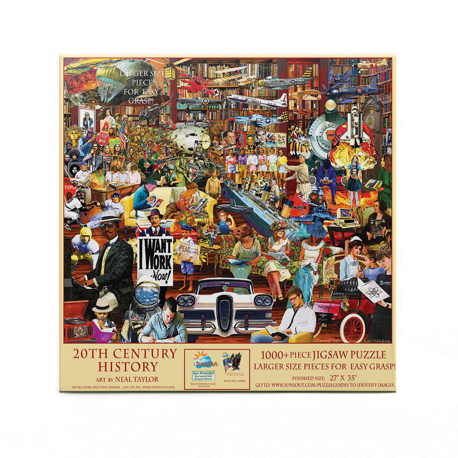 20th Century History, 1000 Pieces, SunsOut | Serious Puzzles