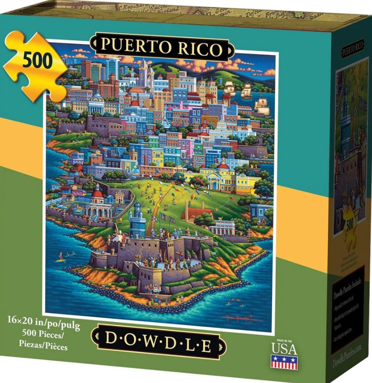 Puerto Rico, 500 Pieces, Dowdle Folk Art | Serious Puzzles