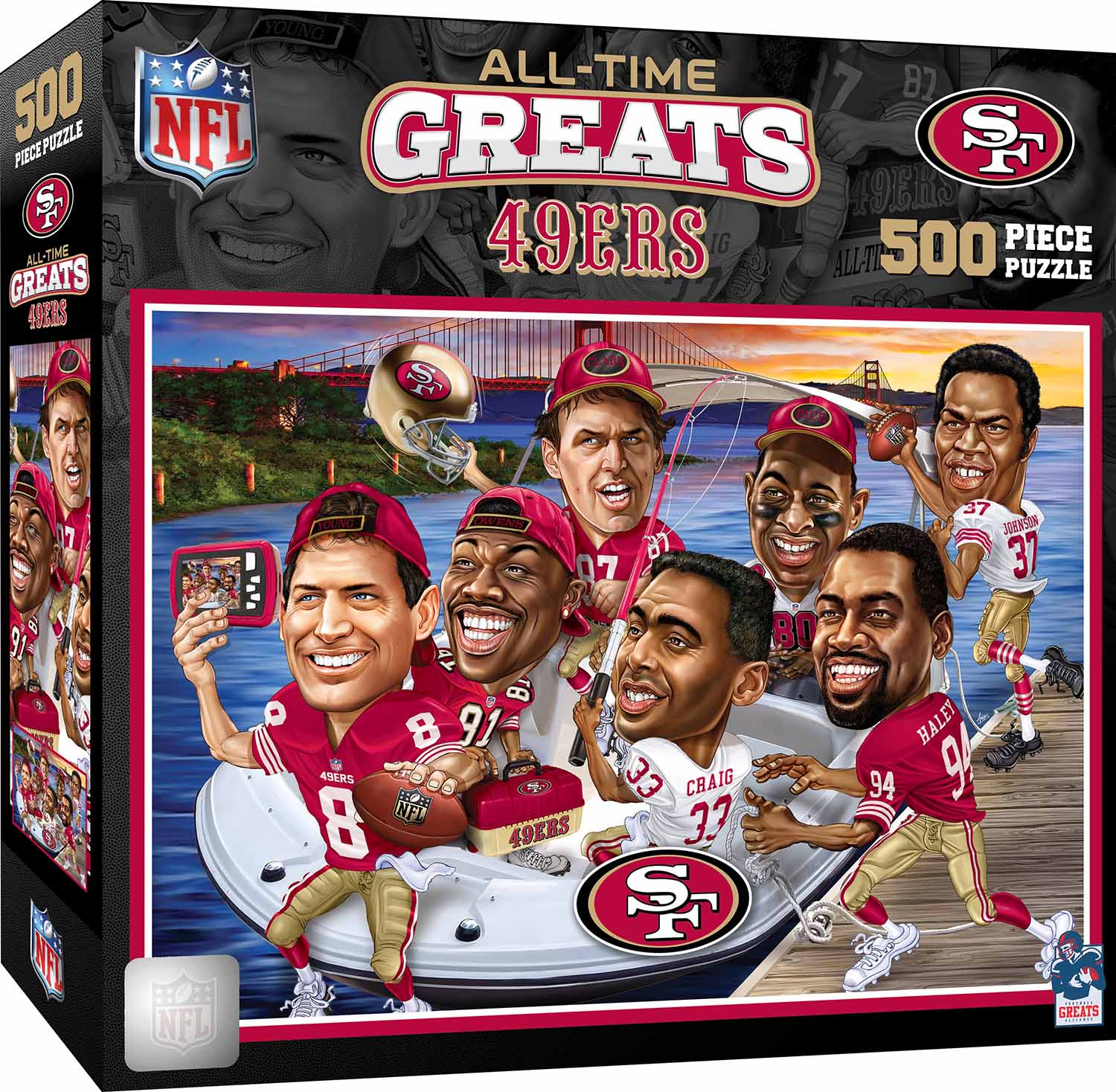 San Francisco 49ers NFL All-Time Greats, 500 Pieces, MasterPieces ...