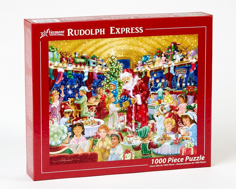 Rudolph Express, 1000 Pieces, Vermont Christmas Company | Serious Puzzles