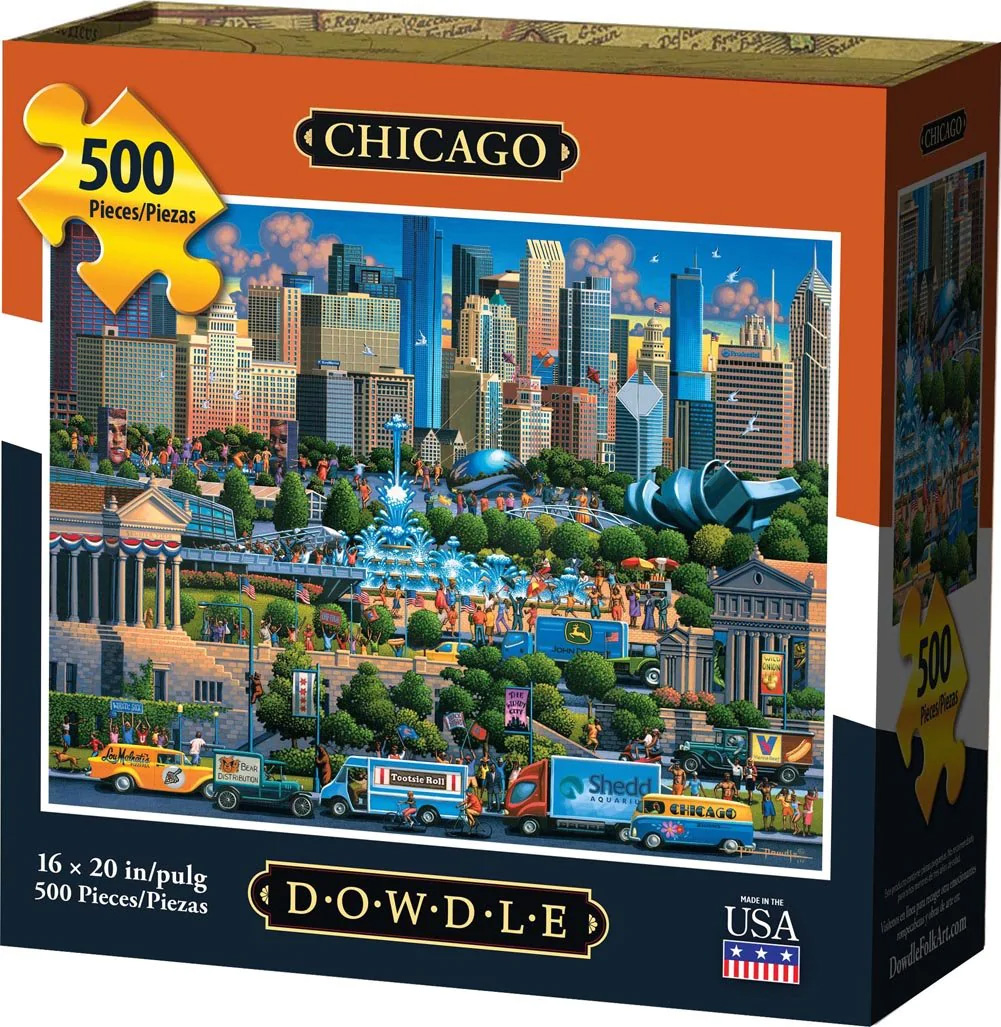 Chicago, 500 Pieces, Dowdle Folk Art 