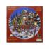 Here comes Santa Paws Cats Round Jigsaw Puzzle