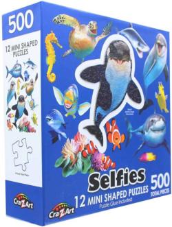 Ocean Selfies Sea Life Shaped Puzzle