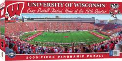 Wisconsin Badgers NCAA Stadium Center View Sports Jigsaw Puzzle