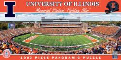 Illinois Fighting Illini NCAA Stadium Panoramics Center View Sports Jigsaw Puzzle