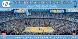 UNC Tar Heels NCAA Stadium Panoramics Basketball Center View Sports Jigsaw Puzzle