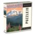 Mount Rainier National Park, Washington, Bear & Spring Flowers Mountain Jigsaw Puzzle