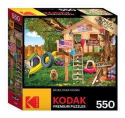 Better View Treehouse Dogs Jigsaw Puzzle