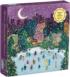 Merry Moonlight Skaters Foil Puzzle Winter Glitter / Shimmer / Foil Puzzles