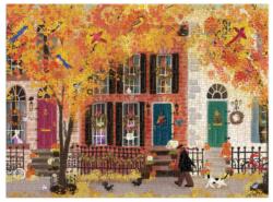 Autumn in the Neighborhood Fine Art Jigsaw Puzzle