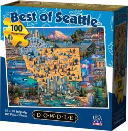 Best of Seattle Maps & Geography Jigsaw Puzzle