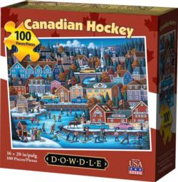Canadian Hockey Sports Jigsaw Puzzle
