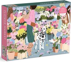 Flower Market Dogs Jigsaw Puzzle