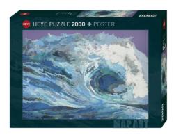 Map Wave Abstract Jigsaw Puzzle