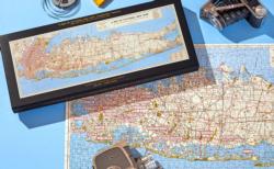 NYC Map Panoramic Puzzle Maps & Geography Jigsaw Puzzle