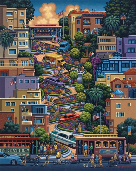Lombard Street San Francisco Jigsaw Puzzle
