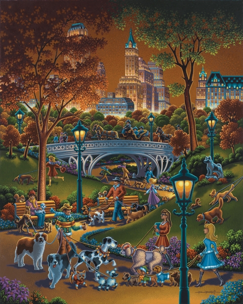Dog Walkers Dogs Jigsaw Puzzle