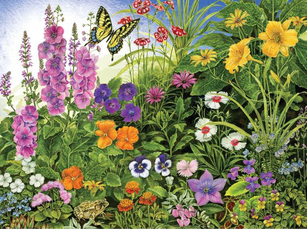 In The Garden By Sandy Williams, 300 Pieces, Ceaco | Serious Puzzles