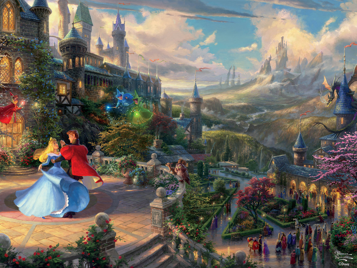 Thomas Kinkade Disney - Sleeping Beauty Enchanting, 750 Pieces