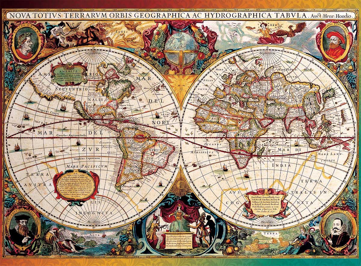 Antique Map Maps & Geography Jigsaw Puzzle