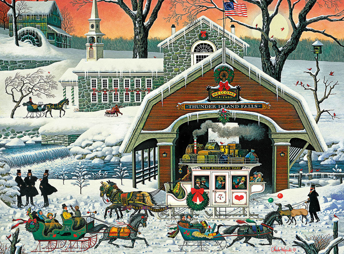 Twas' the Twilight Before Christmas Christmas Jigsaw Puzzle