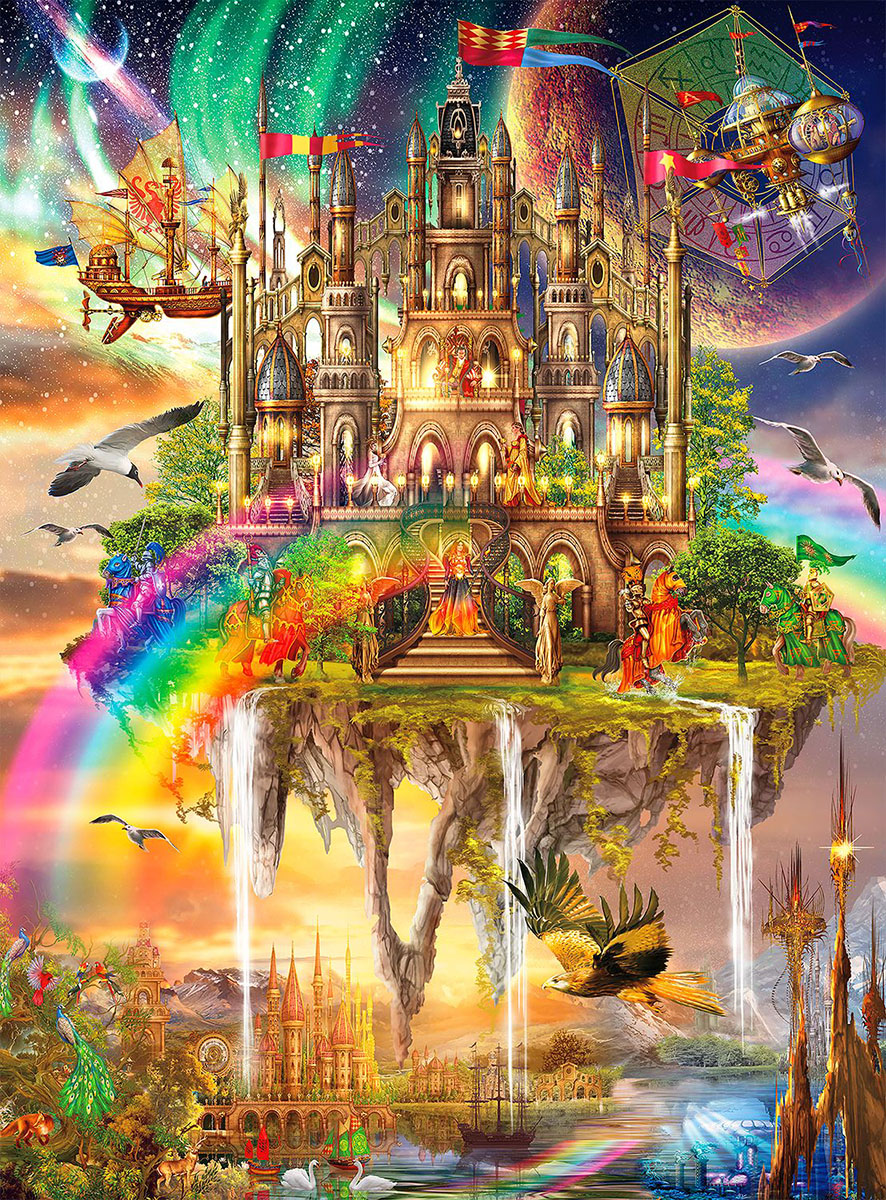 Rainbow City Fantasy Jigsaw Puzzle