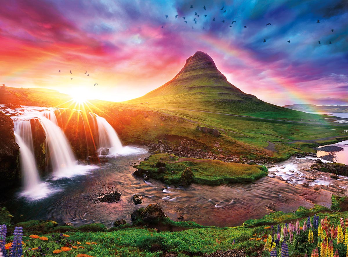 Iceland Sunset Travel Jigsaw Puzzle