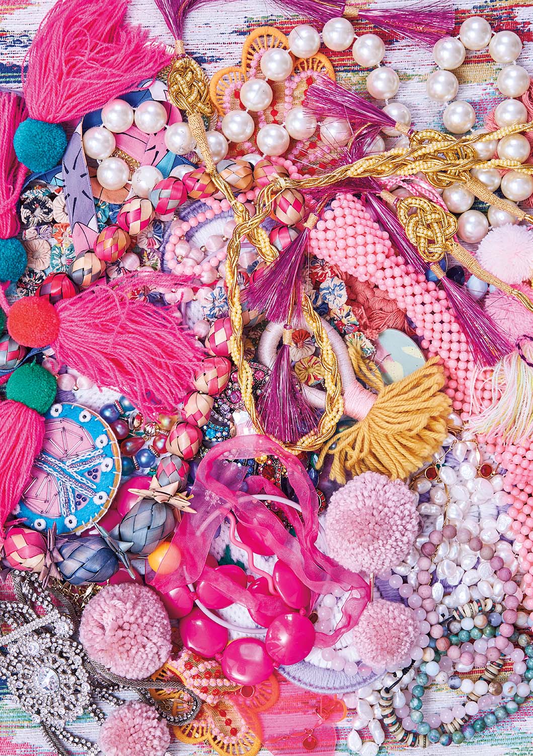 Jewelry Jumble Collage Jigsaw Puzzle