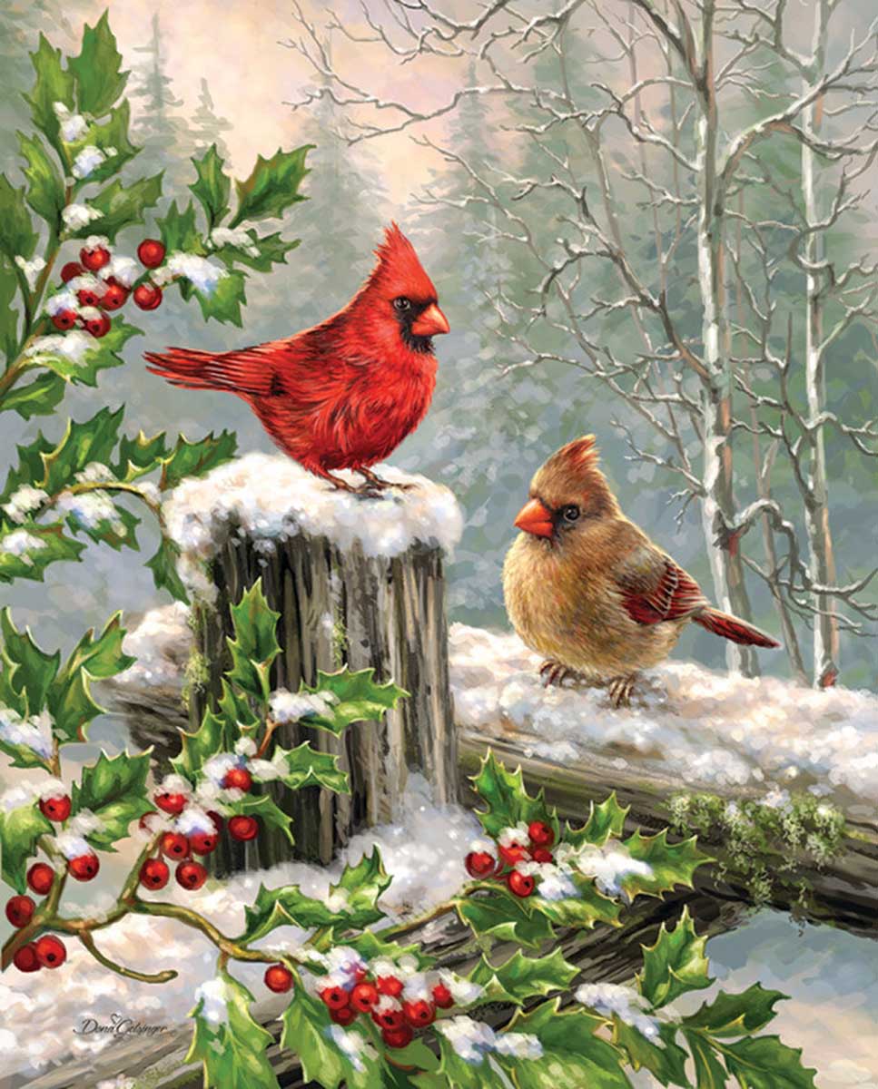 Winter Visitors Birds Jigsaw Puzzle