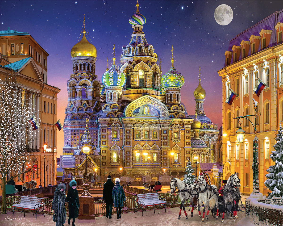 Russian Christmas Landmarks & Monuments Jigsaw Puzzle