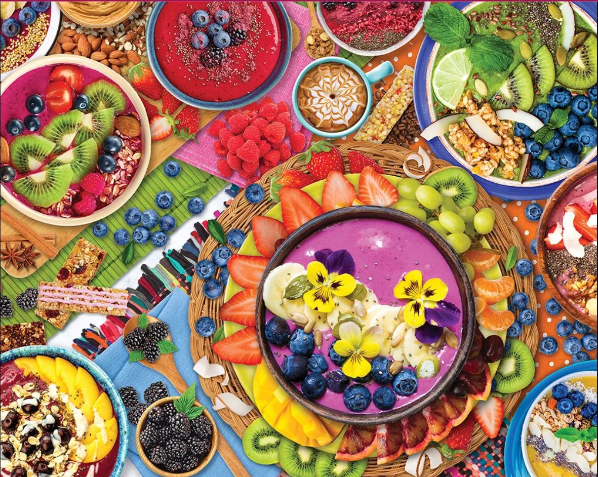 Smoothie Bowls Fruit & Vegetable Jigsaw Puzzle