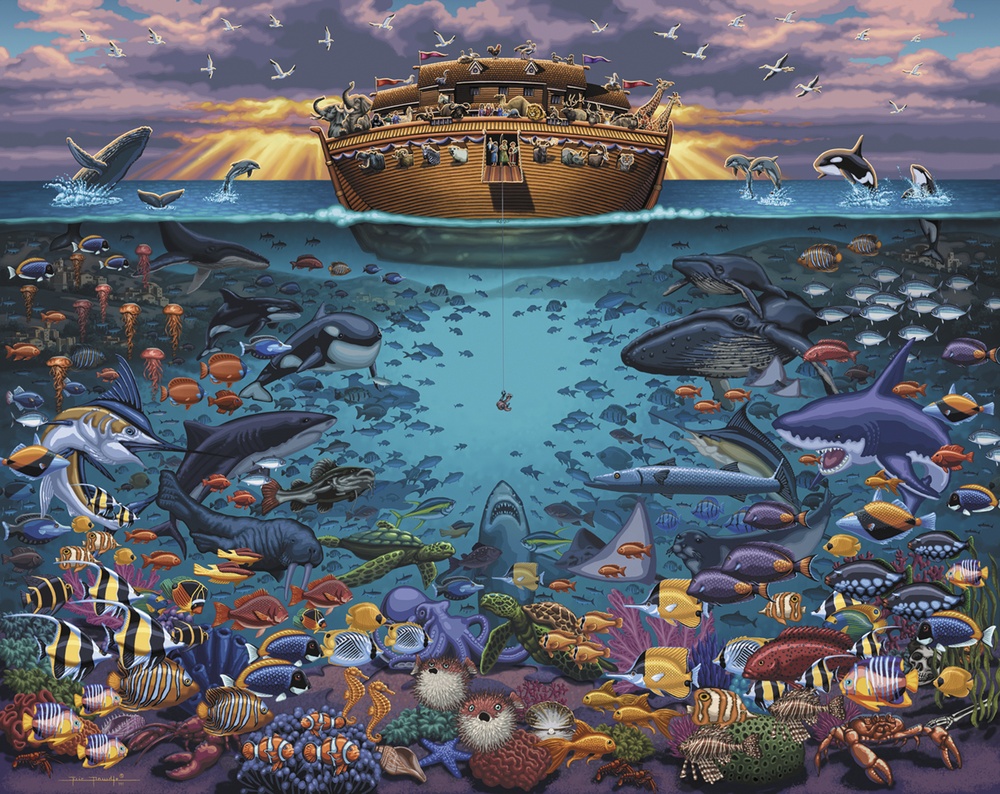 Noah's Ark Under the Sea Americana Jigsaw Puzzle