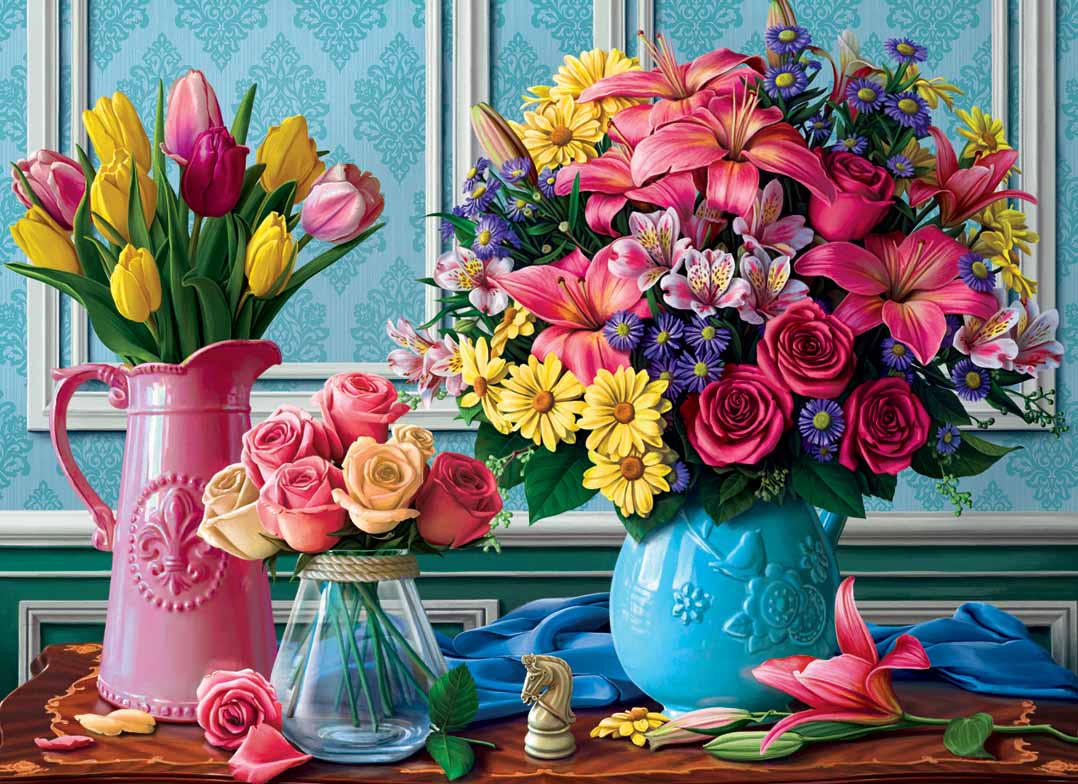 Flowers in Vases Flower & Garden Jigsaw Puzzle