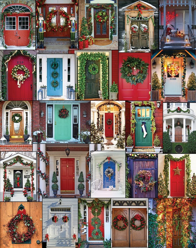 Holiday Doors Pattern & Geometric Jigsaw Puzzle