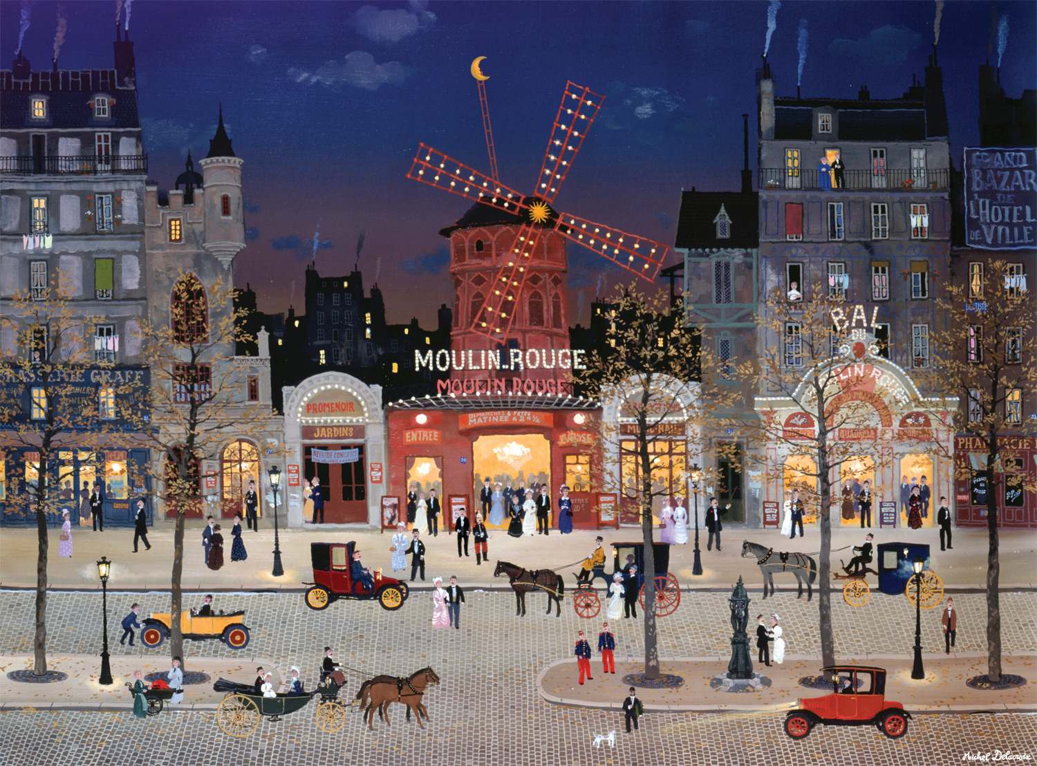 Le Moulin Rouge Nostalgic & Retro Jigsaw Puzzle