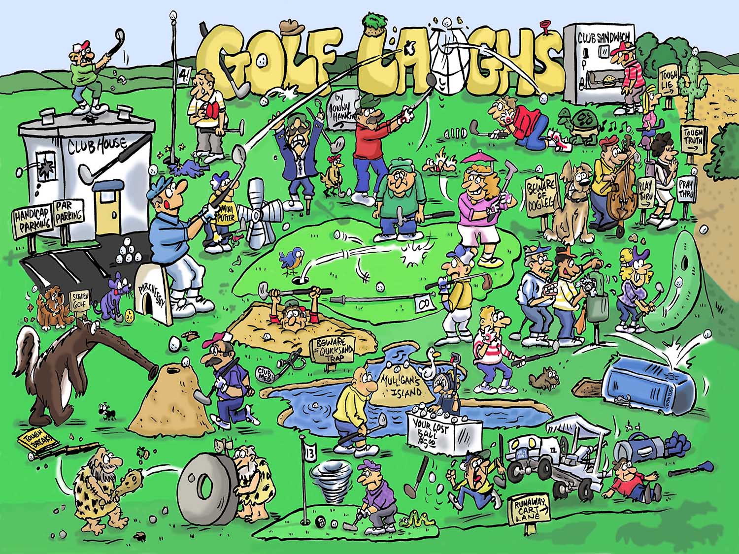 Golf Laughs Humor Jigsaw Puzzle