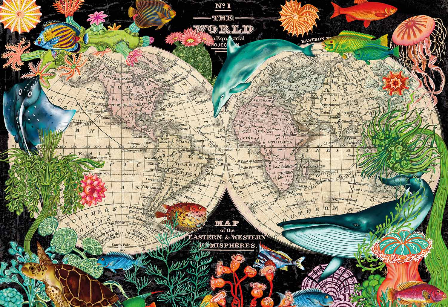 World Map, 2000 Pieces, Ceaco