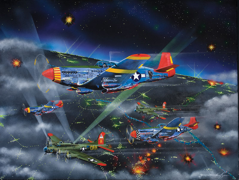 Night Fighters-The Tuskagee Airmen Plane Jigsaw Puzzle