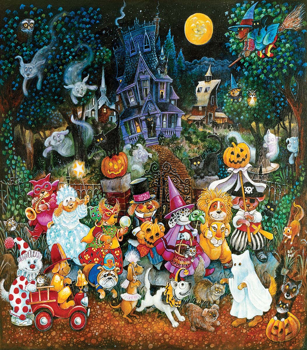 Trick or Treat Dogs Dogs Jigsaw Puzzle