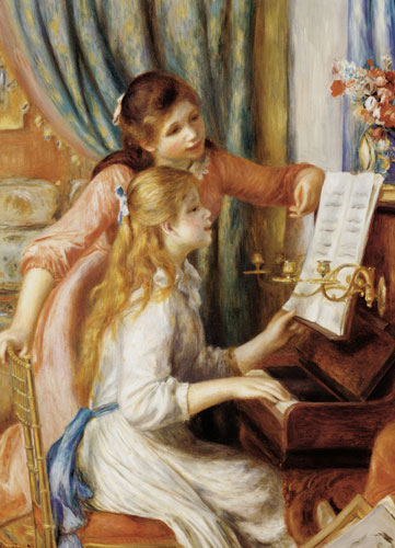 Girls at the Piano Fine Art Jigsaw Puzzle