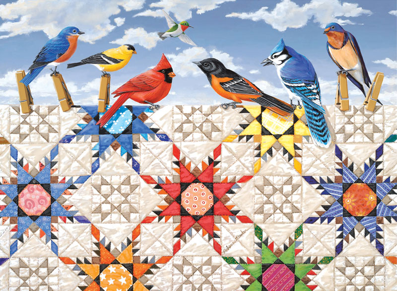 Feathered Stars Quilting & Crafts Jigsaw Puzzle