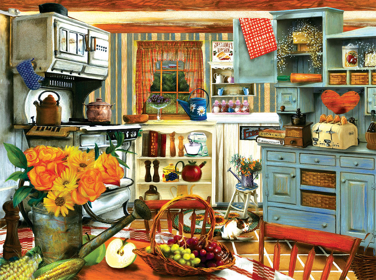 Grandma's Country Kitchen Around the House Jigsaw Puzzle